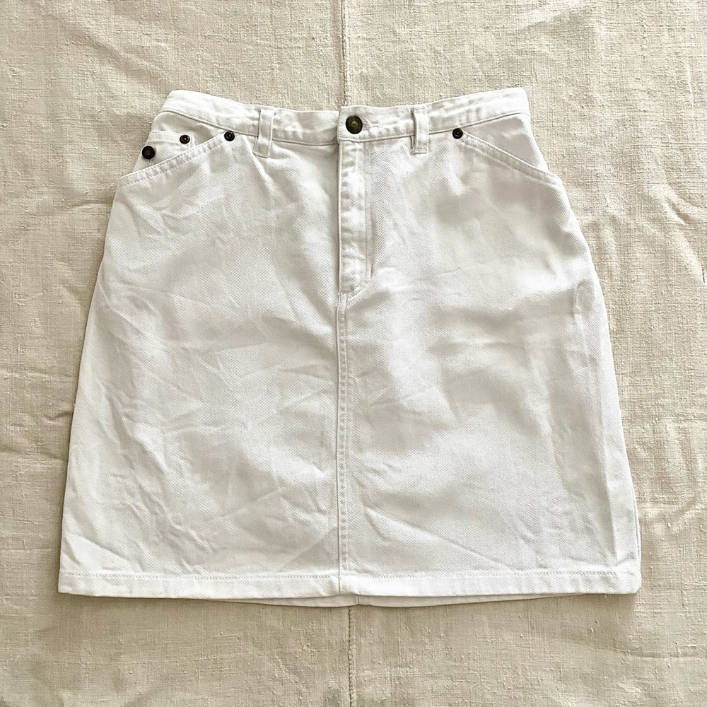 VTG Liz C. Pure Cotton Denim Skirt